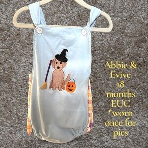 Abbie & Evive Blue Halloween Dog Bodysuit